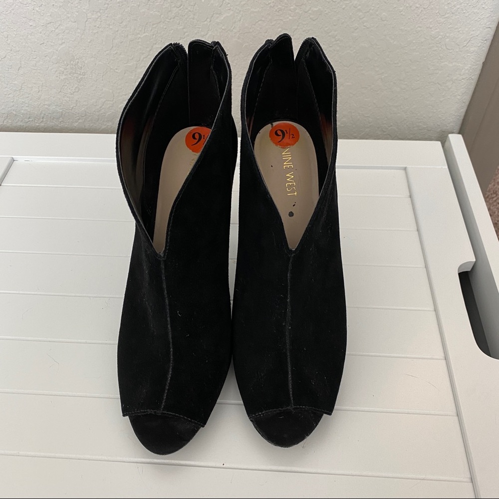 Nine West open toe booties - black - Picture 3 of 5